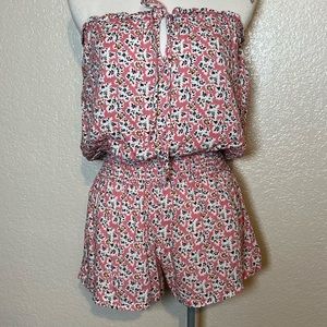 Misope pink floral romper 2/$10